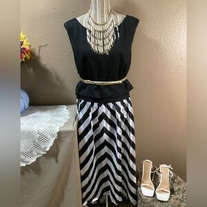 CIty Chic NWT STRIPES HIGH-LOW DRESS